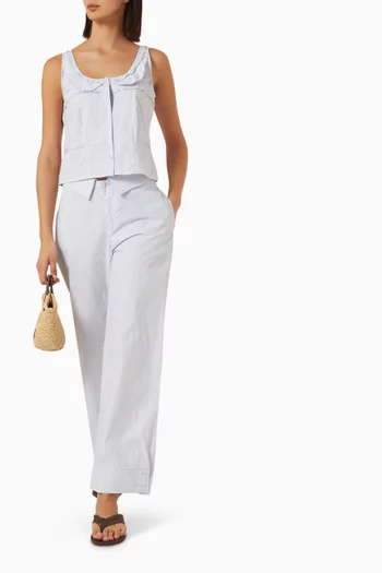 Frills Top in Organic Cotton