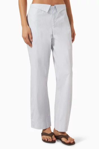 Collar Point Pants in Organic Cotton