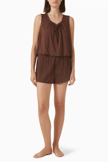 Hazel PJ Set in Cotton-blend