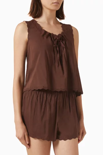 Hazel PJ Set in Cotton-blend
