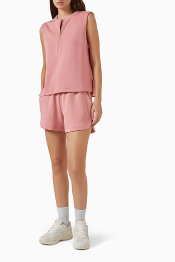 Simmons Half-zip Tank Top in DoubleSoft®
