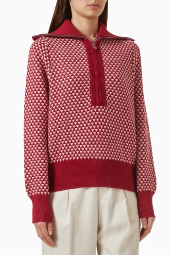 Lloyd Stitch Knit Sweater in Cotton