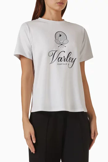Coventry Logo T-shirt in Pima Cotton-blend
