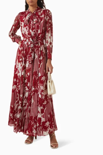 Floral Maxi Dress in Chiffon