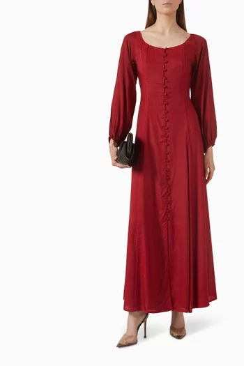 Shirt Dress in Cotton-silk