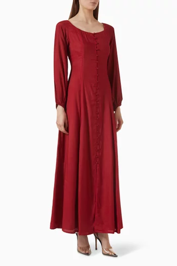Shirt Dress in Cotton-silk