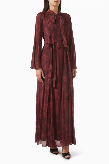 Floral-print Dress in Chiffon
