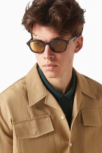 Theo Sunglasses in Italian Mazzucchelli Acetate