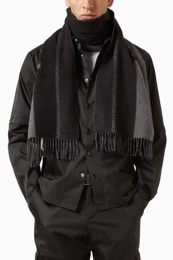 Jacquard Logo Scarf in Knit