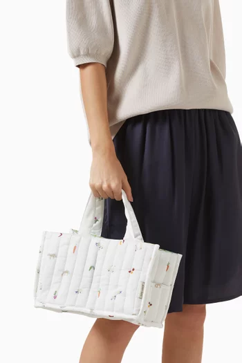 Little Farm Nappy Caddy in Organic Cotton Sateen