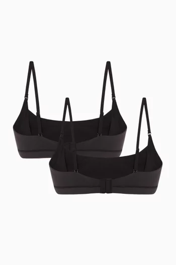 Fits Everybody Maternity Nursing Scoop Bralette, Set of 2