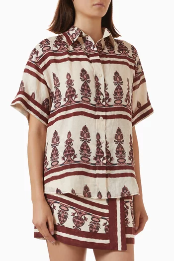 La Creciente Shirt in Linen