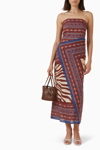 Paraiso Agreste Maxi Dress in Cotton Voile