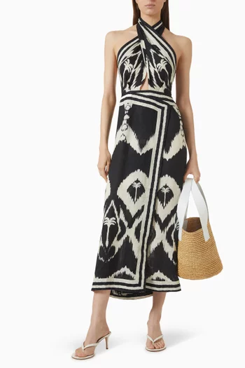 Buen Viento Dress in Linen