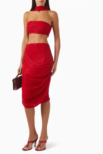 Vesta Top & Skirt Set