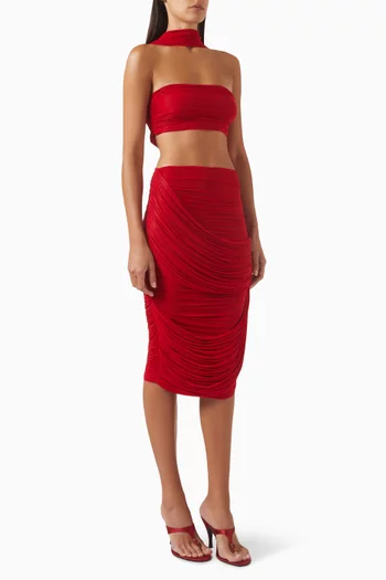 Vesta Top & Skirt Set