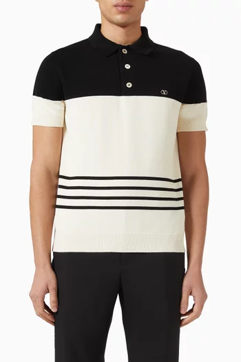 VLogo Polo Shirt in Wool