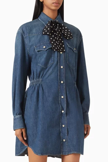 Scarf Dress in Denim