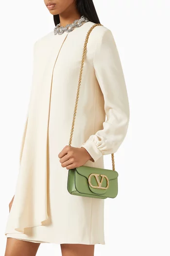 Small Locò Jewel Shoulder Bag in Leather