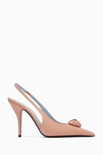 Coeur Royal 100 Slingback Pumps in Leather