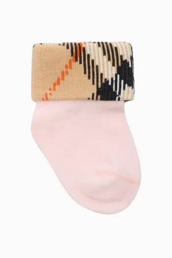 Check Print Sock Set