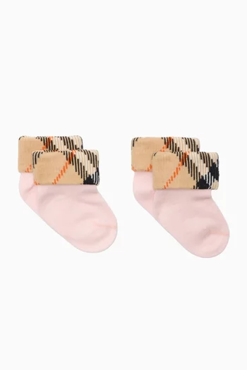 Check Print Sock Set