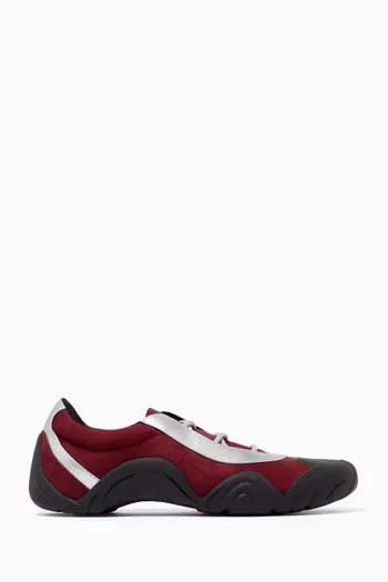 Caitlin Ballerina Sneakers in Faux Suede
