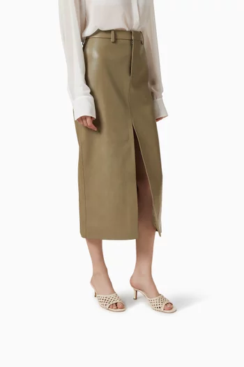 Elara 65 Mules in Woven Vegan Leather