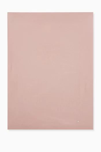 Embroidered Blanket in Knit Cotton