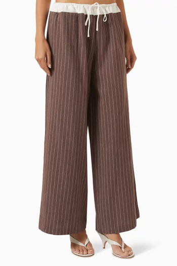 Verci Striped Pants in Cotton