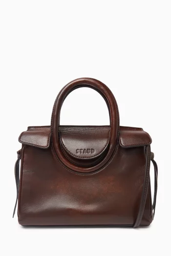 Mini Maude Carryall Tote Bag in Leather