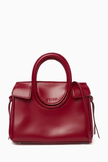 Mini Maude Carryall Tote Bag in Shiny Leather
