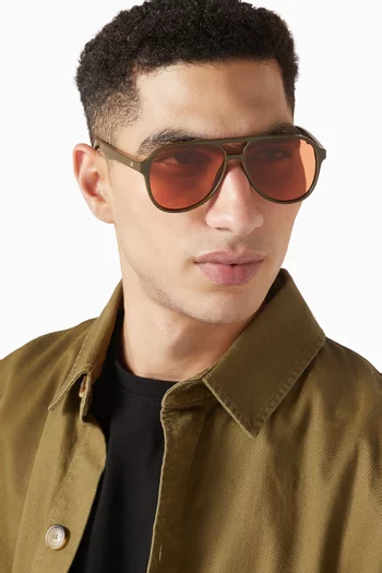 Tragic Magic Aviator Sunglasses in Polycarbonate
