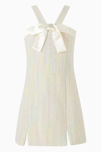 Liliana Bow Dress in Tweed