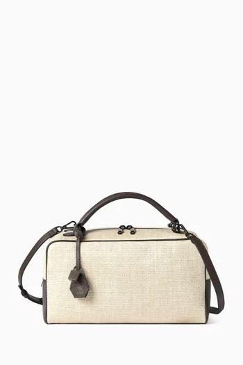 Explorer Boston Bag in Raffia