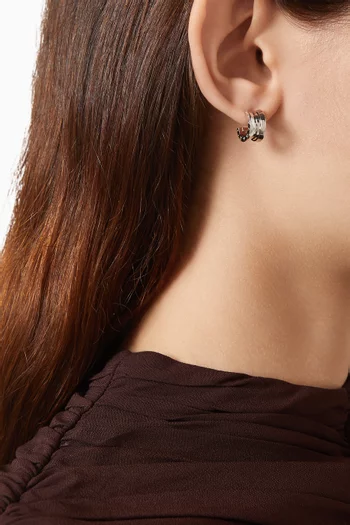 B.Zero1 Single Earring in 18kt White Gold