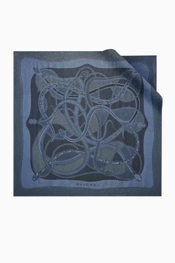 Serpenti 75 Scarf in Silk Blend