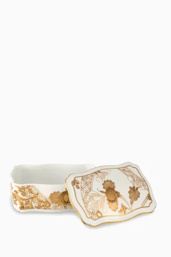 Oriente Italiano Rectangular Trinket Box in Porcelain
