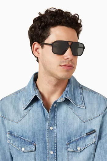 Aviator Sunglasses in Acetate