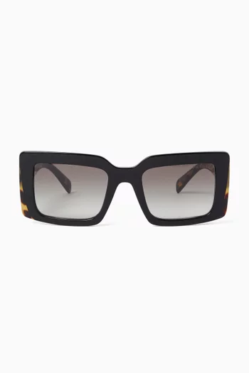 Rectangular Sunglasses in Acetate