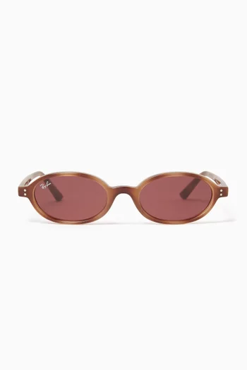 Khal Bio Based Oval Sunglasses in Acetate