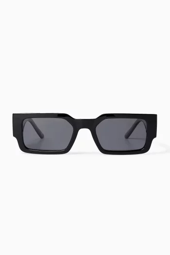 Contemplation Rectangle Sunglasses in Ecozen