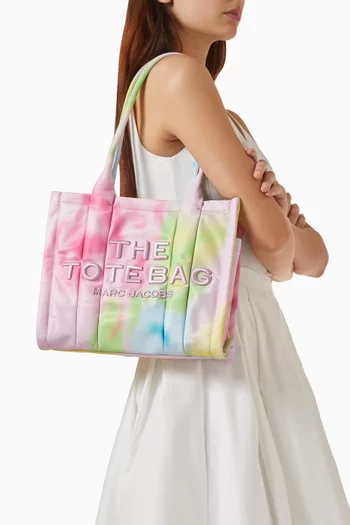 The Blurred Floral Medium Puffy Nylon Tote Bag