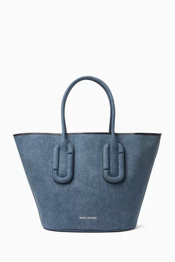 The Medium Tote Bag in Denim