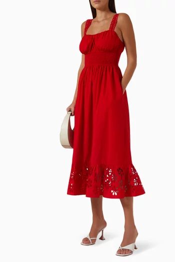 Moira Broderie Anglaise Dress in Cotton