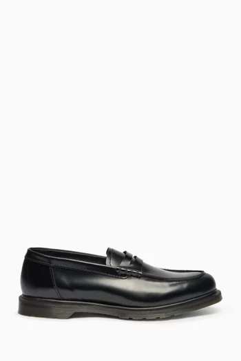 Mayfare Penny Loafers in Polished Smooth Leather
