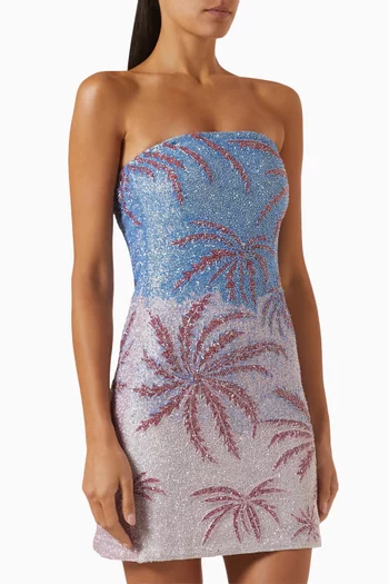 Sunset Palms Mini Dress