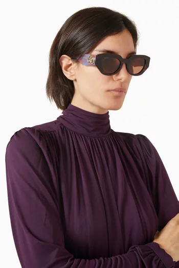 Cat-eye Sunglasses in Recycled Acetate