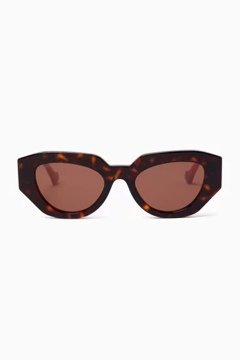 Cat-eye Sunglasses in Recycled Acetate