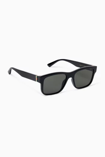 Square Frame Sunglasses in Acetate